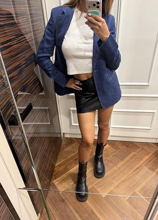 Жакет жіночий massimo dutti синій