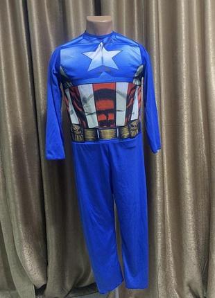 Карнавальний костюм кігурумі супергероя капітан америка marvel avengers rubie's розмір на вік 10 -12 років, зріст 158 см