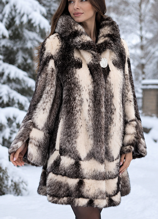 Softgold fur of hellas фасон бабочка эксклюзивная норковая шуба cross mink, крестовка, манто из норки, фасон метелик ексклюзивна норкова шуба