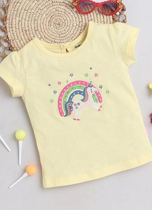 Жовта бавовняна футболка baby nation