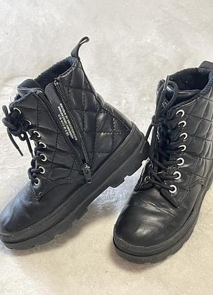 Черевики для дівчаток h&m осінні чорні 31 (19,5 cm)