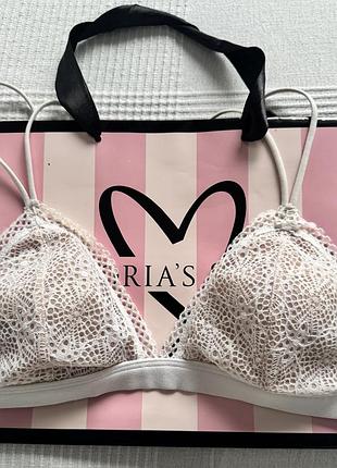 Бюстгальтер жіночий victoria’s secret мереживний білий