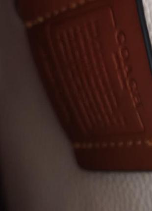 Кожаная сумка coach 6