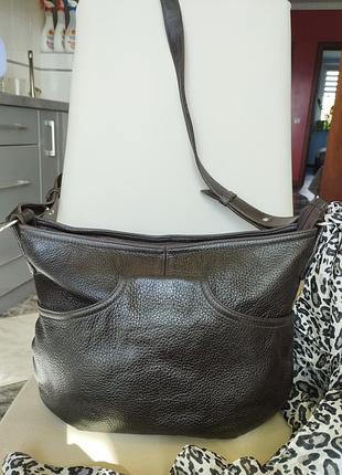 Вінтажна шкіряна сумка через плече furla (оригінал, італія)