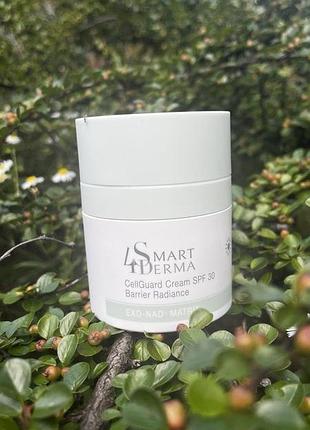 Дневной крем spf 30 smart4derma для лица - экзосомальный, увлажняющий, 50 мл
