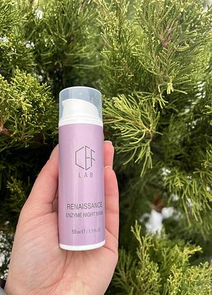 Маска для обличчя, нічна ензимна cef lab renaissance enzyme night mask,зволоження та живлення, 50 мл