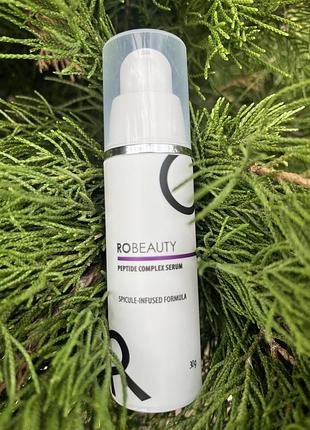 Пептидная сыворотка для лица с микро-голками robeauty peptide complex serum от глубоких морщин, лифтинг эффект, 30 мл
