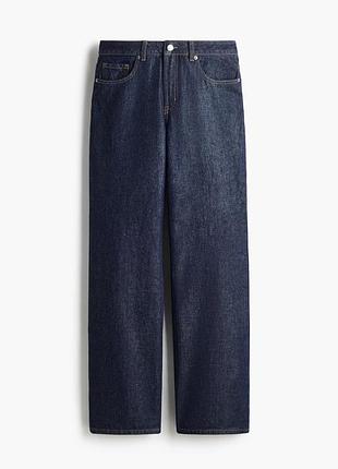Джинси жіночі h&m high wide leg сині, розмір 50