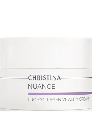 Питательный крем для лица nuance christina с коллагеном 50 мл