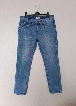 Hush жіночі блакитні джинси slim fit з потертостями розмір м (12)