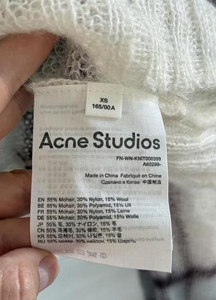 Мохеровий кардиган acne studios у клітинку 6