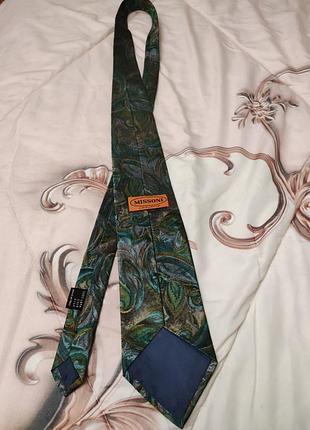 Шовкова вінтажна краватка missoni cravatte (жаккард)