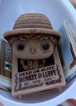 Колекційна фігурка kinder joy funko pop one piece luffy wanted / кіндер джой ван піс