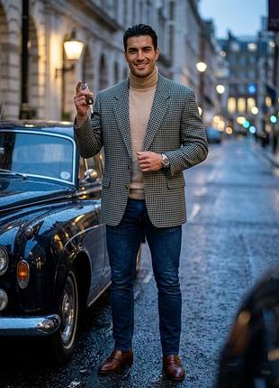 Вінтажний  преміум піджак van gils 100% вовна (woolmark), р. l-xl (52). ідеальний стан! old money