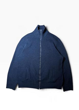 Чоловіча в'язана кофта / кардиган marks & spencer (m&s) cotton blend (розмір xl)