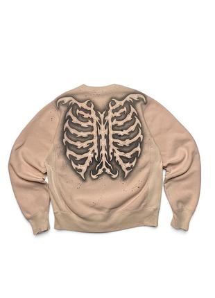 Унісекс світшот champion custom 1 of 1 tribal y2k бежевий m