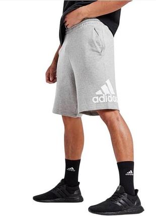 Шорти чоловічі adidas essentials big logo сірі