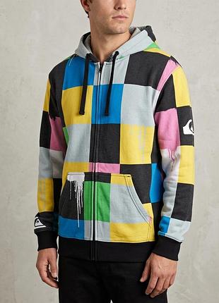 Кофта quiksilver на блискавці з капюшоном, розмір m