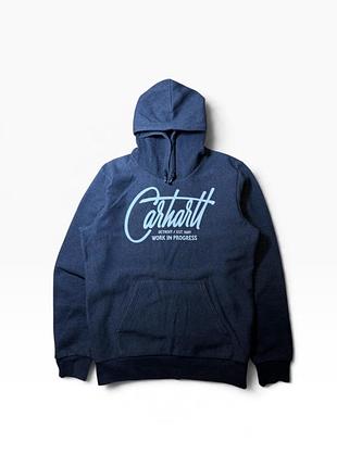 Оригінальне худі carhartt wip hooded travis script sweat (розмір s)