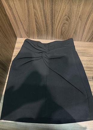 Міні-спідниця жіноча zara чорна 3