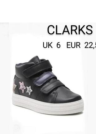 Шкіряні хайтопи високі кросівки черевики clarks made in vietnam   uk  6   eur  22,5