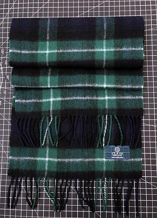 Вовняний шарф тартан clans scotland