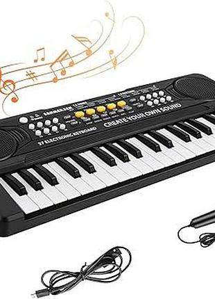 Детское пианино electronic keyboard 9127 электрический музыкальный синтезатор с мини-микрофоном