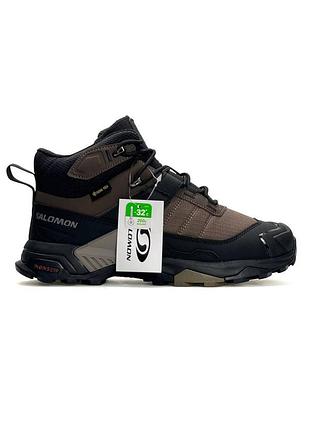 ❄️ salomon x ultra 4 mid fur black brown 6