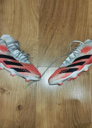 Бутси чоловічі adidas predator 20.2 чорно-помаранчеві