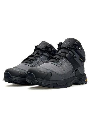 ❄️ salomon x ultra 4 mid fur grey black 4