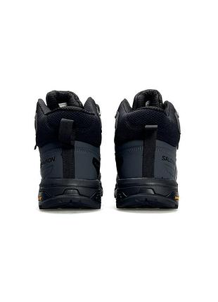 ❄️ salomon x ultra 4 mid fur grey black 5