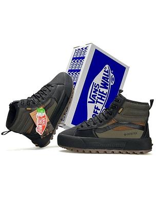 ❄️ vans sk8-hi mte-3 fur black khaki