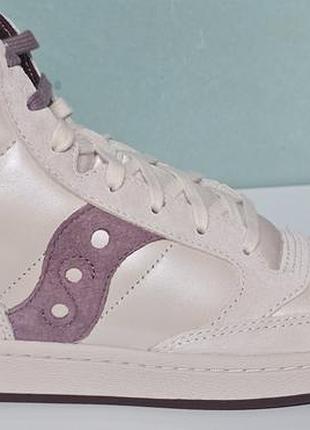 Женские высокие кроссовки saucony jazz court high оригинал 42 р. 26.5 см