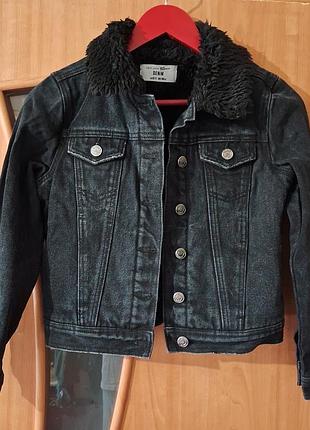 Піджак для дітей denim джинсовий чорний розмір 140