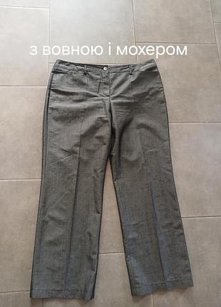 Гладкі штани з вовною і мохером