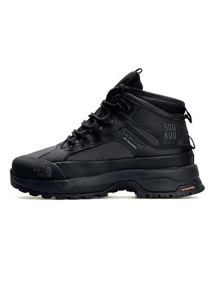 ❄️ the north face x soukuu glenclyffe fur black dark grey 8