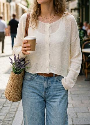Стильний вільний кардиган