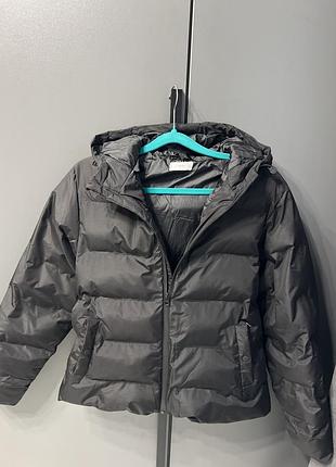 Куртка для хлопця mango демісезонна чорна на 10-12 р