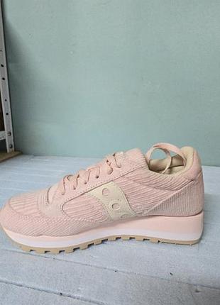 Женские вельветовые кроссовки saucony jazz original pink 38 р. 23.5 см