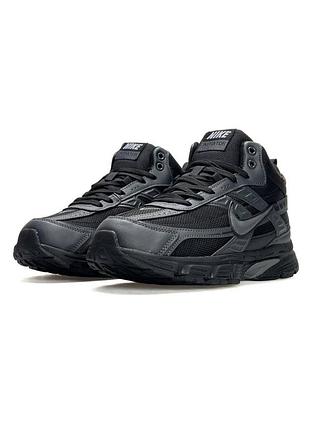 ❄️ nike initiator high fur black grey 4