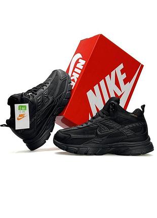 ❄️ nike initiator high fur all black