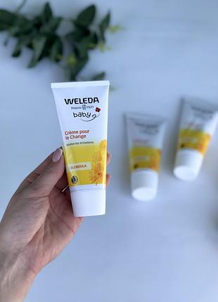 Дитячий крем під підгузок від попрілостей weleda calendula baby 75 мл