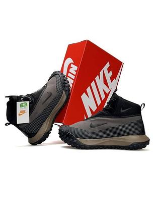 ❄️ nike acg mountain fly high fur taupewood black