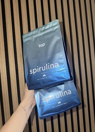 Біологічно активні речовини top spirulina спіруліна в таблетках 1 кг (2 упаковки по 500 г)