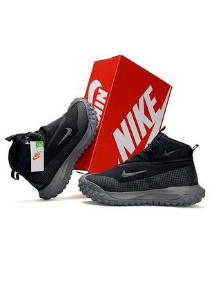 ❄️ nike acg mountain fly high fur black grey