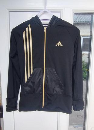 Кофта женская спортивная зип-худи adidas, xs.