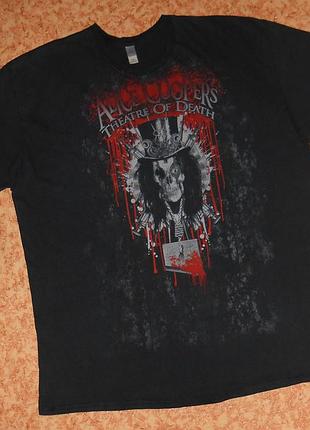 Футболка alice cooper/alice cooper's theatre of death/vintage 2009/рок мерч