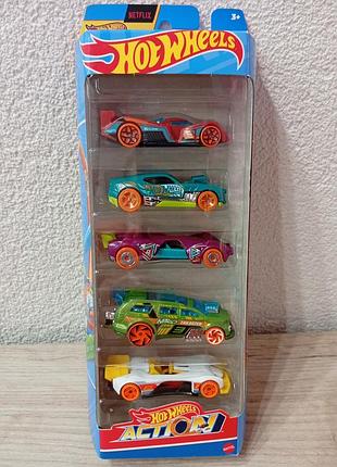 Набір hot wheels action 5 машинок