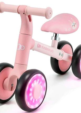 Каталка-біговел kinderkraft cutie flash pink