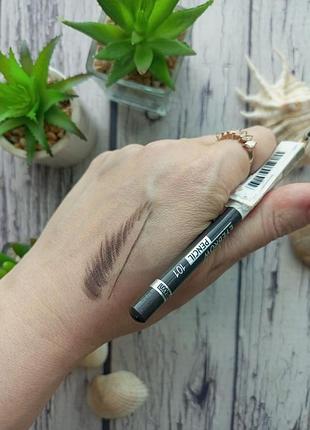 Карандаш для бровей luxvisage устойчивый пудровый eyebrow pencil тон 101